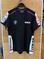 GENUINE BMW MOTORRAD WORLD SUPER BIKE ROKIT T-SHIRT BLACK SIZE - XXL