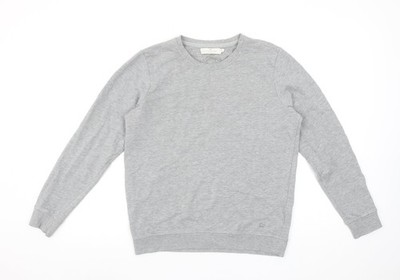 Our Essential Damen Sweatshirt grau Rundhals Langarm M