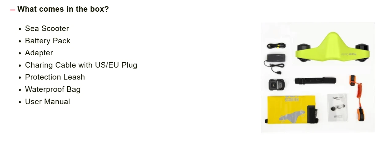 Manta Sea Scooter Unterwasserscooter Aqua Seascooter Unterwasser Tauchjet - 第 16/24 张图片