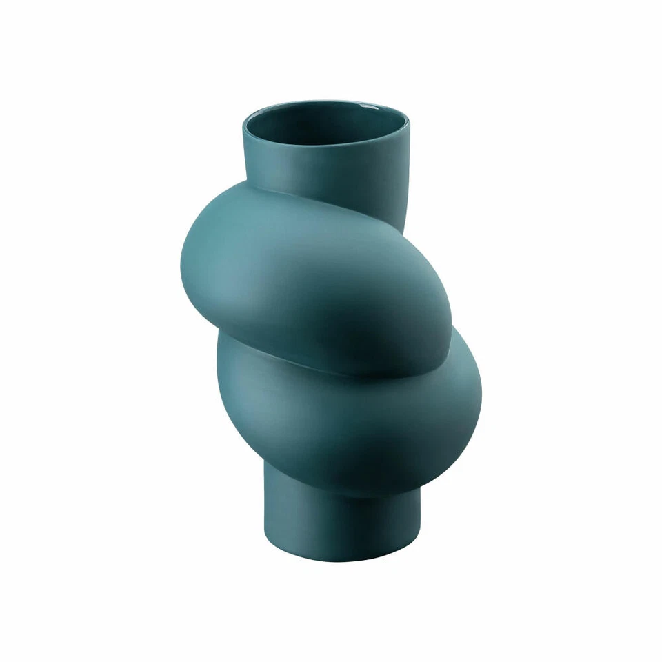 Rosenthal Vase Abyss, Dekovase, Porzellan, Petrol, 25 cm, 14628-426328-26025 - Bild 3 von 3