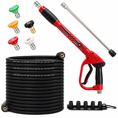 #ad Pressure Washer Gun and Hose Kit 50FT High Pressure Power Washer Hose with S... $79.58