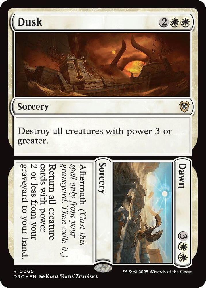 2025 Magic: The Gathering Commander: Aetherdrift - Dusk Dawn (#65, R, Near Mint)