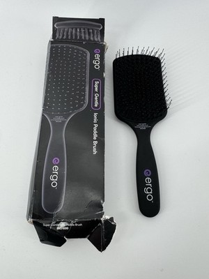 Ergo Super Gentle Ionic Paddle Brush ERG1000 New Open Box (Damaged Box)