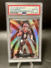 2019 Panini Select - 2020 XRC Joe Burrow #301 (RC) PSA 10 GEM Rookie Bengals