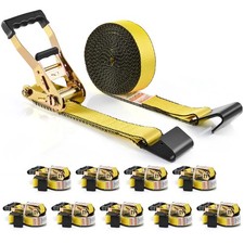 Vevor 10 Pack Ratchet Tie Down Straps 10000 Lbs 2 X 30 Heavy Duty For Cargo