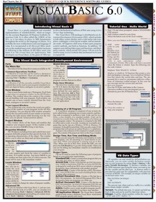 Visual Basic 6.0 (Quick Study Computer) BarCharts, Inc. paperback Very Good