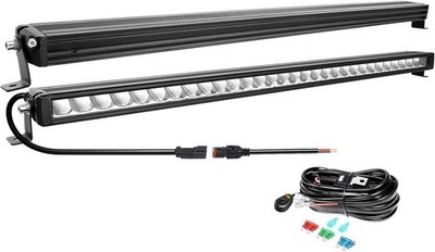 LED Leiste 33  90W 9000LM 12V 24V 6000K Auto Geländewagen Boot Mit Verkabelung