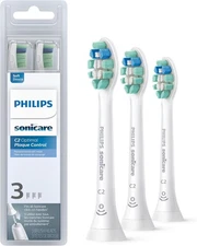 Philips Sonicare Optimal Plaque Control Replacement Brush Heads, White, 3 pack
