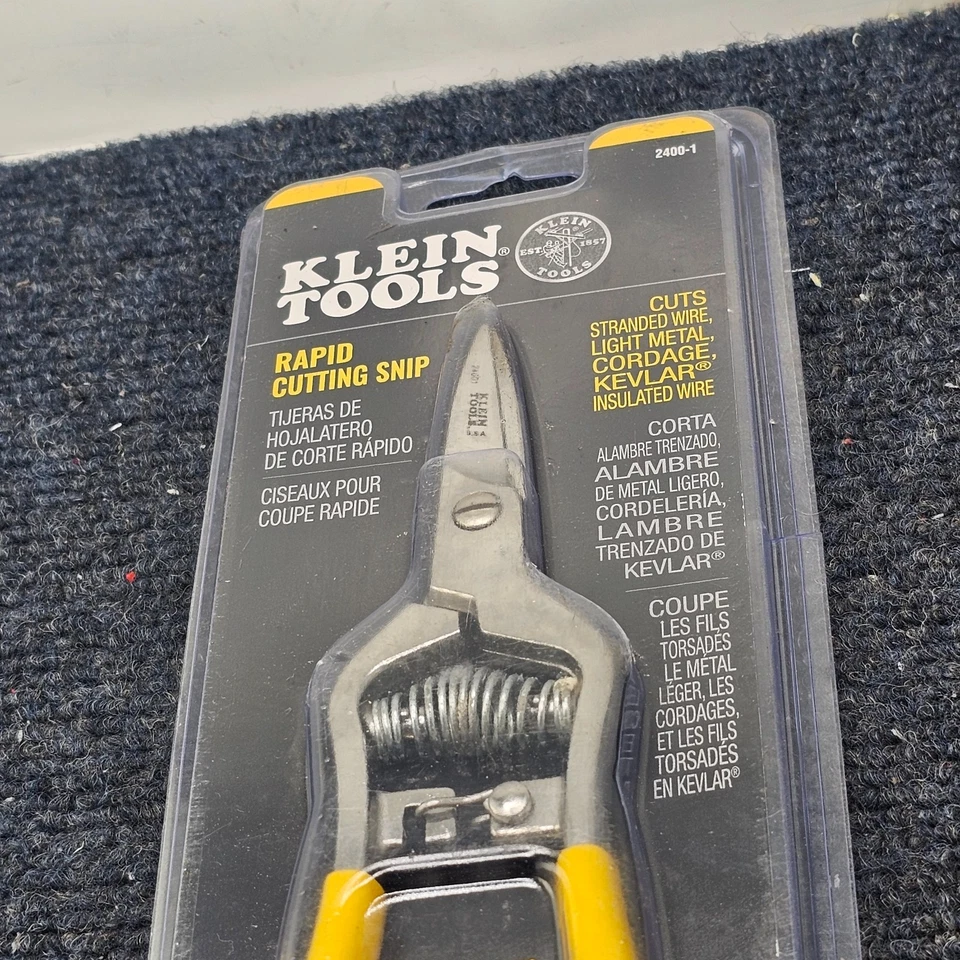 KLEIN TOOLS 2400-1: Rapid Cutting Snip Spring Loaded - Image 4 of 4