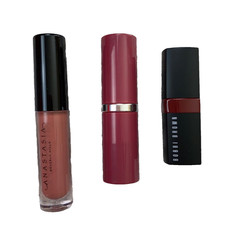 Mixed Lot Lips Bobbi Brown Anastasia Clinique Ruby Vintage Plum Pop Travel Size