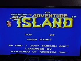 Hudson's Adventure Island NES, Hudson Soft, Cartridge, Tested
