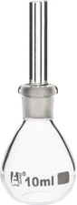 EISCO 10mL Gravity Bottle, Borosilicate Glass, For Liquid Density, Flat Bottom