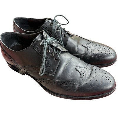Hugo Boss Black Leather Wingtip Lace-Up Dress Shoes Hugo Boss Dress Shoes Men main image 2