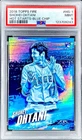 Shohei Ohtani RARE ROOKIE BLUE FOIL REFRACTOR SSP TOPPS NON AUTO ROY HOF PSA 9