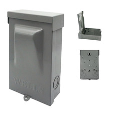60 Amp Disconnect Switch Outdoor Waterproof Metal Box 120/240V AC Pull Out For