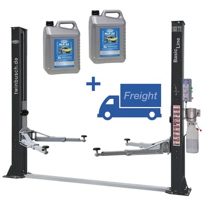 Two Post Car Lift Ramp - Twin Busch ® BASIC-Line 2 Post Lift TW242M-G - 4.2 Ton - Image 1 of 4