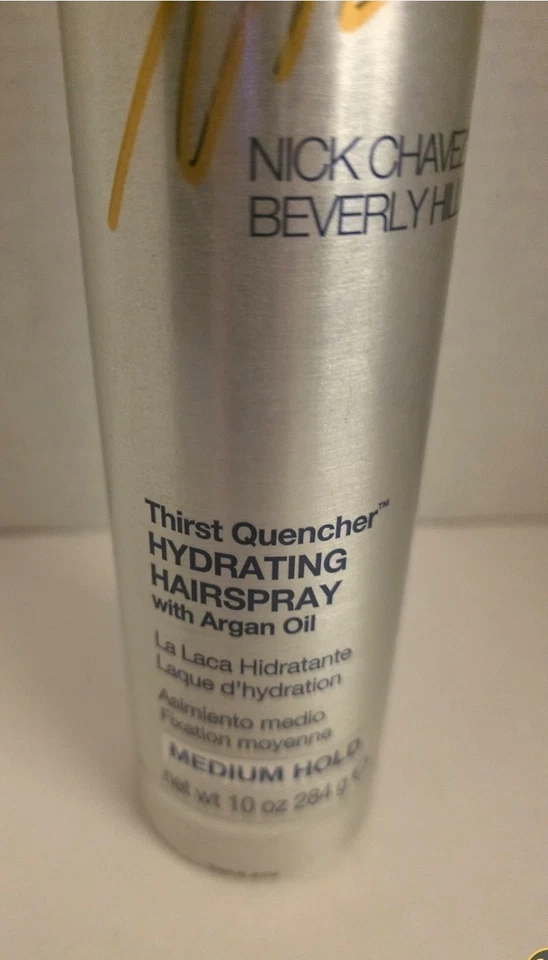 Nick Chavez Beverly Hills Thirst Quencher Hydrating Hairspray Argan Oil 10oz NEW - Image 2 of 4