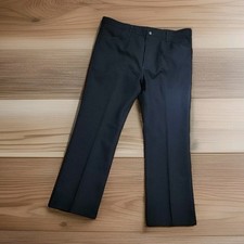 Vintage Wrangler Polyester 82NV Pants 40" X 30" Black Never Worn Cowboy Slacks