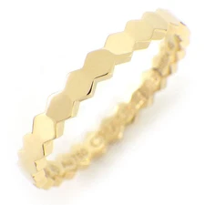 Chaumet Ring Bee My Love Honeycomb 081885 Bee Honeybee Beehive 750YG #49 US4.75