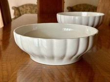 ANTICA INSALATIERA IN " CERAMICA REVELLI "  ( LAVENO) SMALTATA BIANCO INIZIO 900