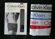 CALVIN KLEIN MICROFIBER STRETCH 4-PACK BOXRE BRIEFS MENS UNDERWEAR NP27400-NWT
