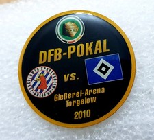 DFB-Pokal Pin 2010 Torgelower SV vs HSV Gießerei-Arena Torgelow, Sammlerstück