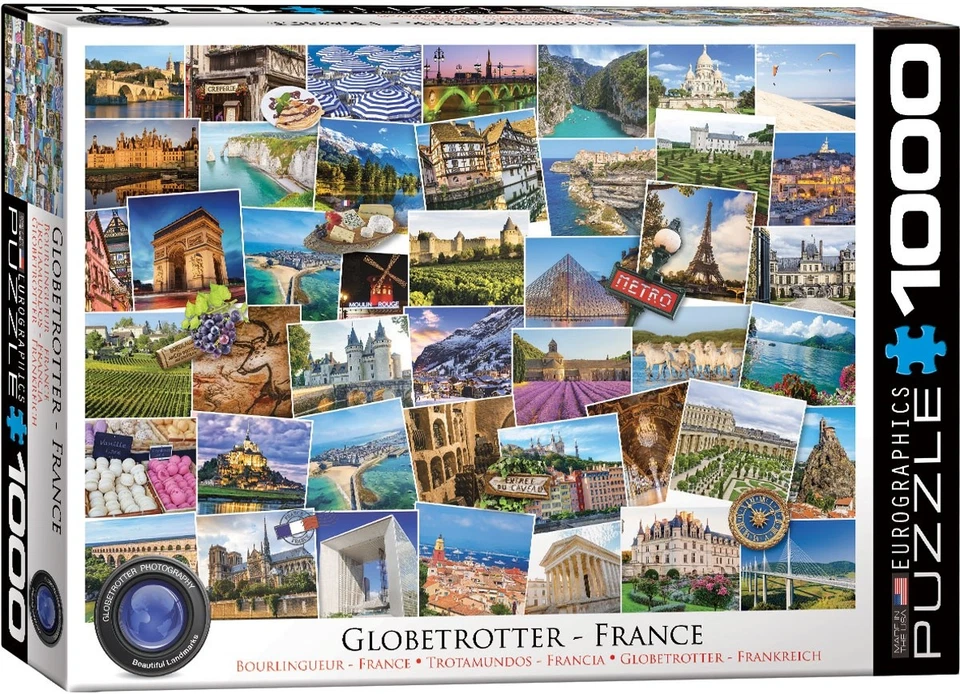 EUROGRAPHICS PUZZLE GLOBETROTTER FRANKREICH 1000 TEILE