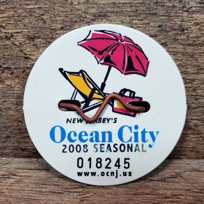 2008 Ocean City NJ Seasonal Beach Tag OC New Jersey
