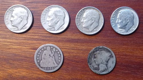 US Mint dime lot