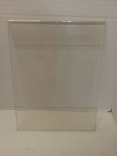Clear Wall Mounted Acrylic Sign Holder Plastic Information Box 11x8.5 w/ U Inser