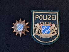 Mützenabheichen Aufnäher Bayern Uniform Schirmmütze Polizei