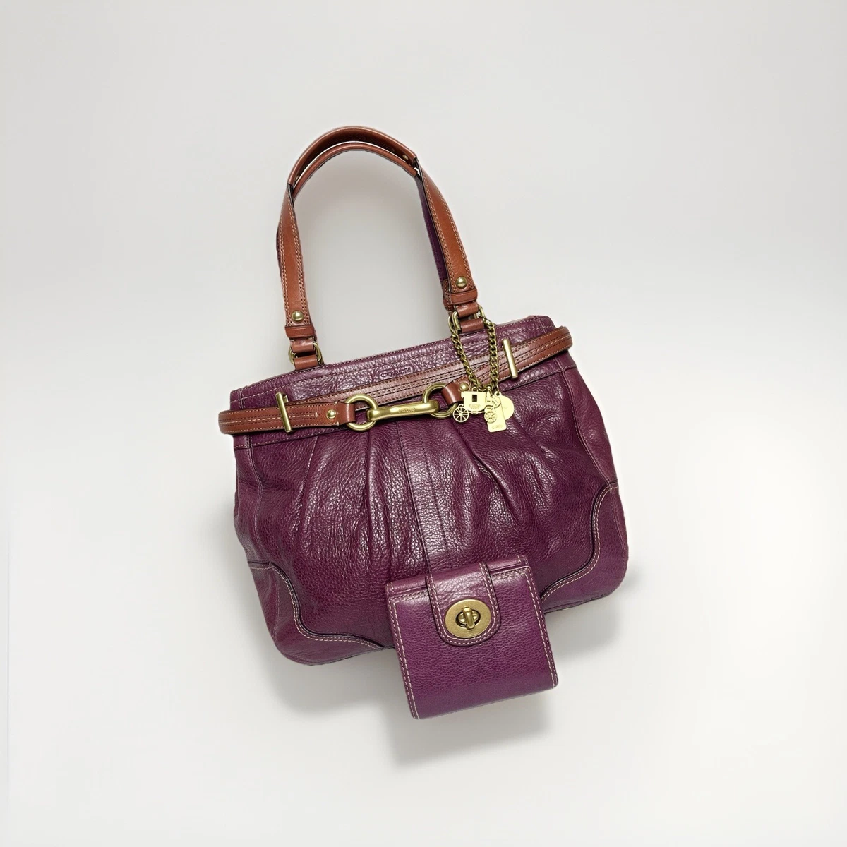 バッグ COACH Hamptons Purple Leather Tote Bag Coach Hampton Purple Bags & Handbags for Women for sale | eBay