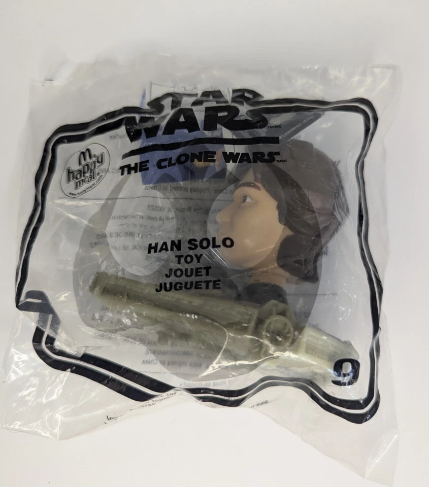 2008 McDonald's Toy, 9-Han Solo - Star Wars the Clone Wars Unopened - Image 1 of 1