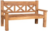 Gartenbank Rustique Teak 160 Cm Sitzbank GartenmöBel Holzbank Teakbank Parkbank