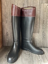 Aigle Jumping 2 XL Riding Boots Black Burgundy UK 3 EU 36 Brand New