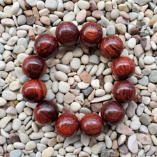 Amazing 12 Beads Akar Laka Bracelet Dalbergia Parviflora 20 MM Kayu Menang #57