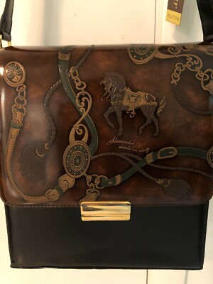 leather embossed bag