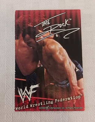 Vintage 2000 WWF Wrestling Ice Cream Card THE ROCK Rare WWE Attitude Cody Roman Vintage 2000 WWF Wrestling Ice Cream Card THE ROCK Rare WWE Attitude Cody Roman
