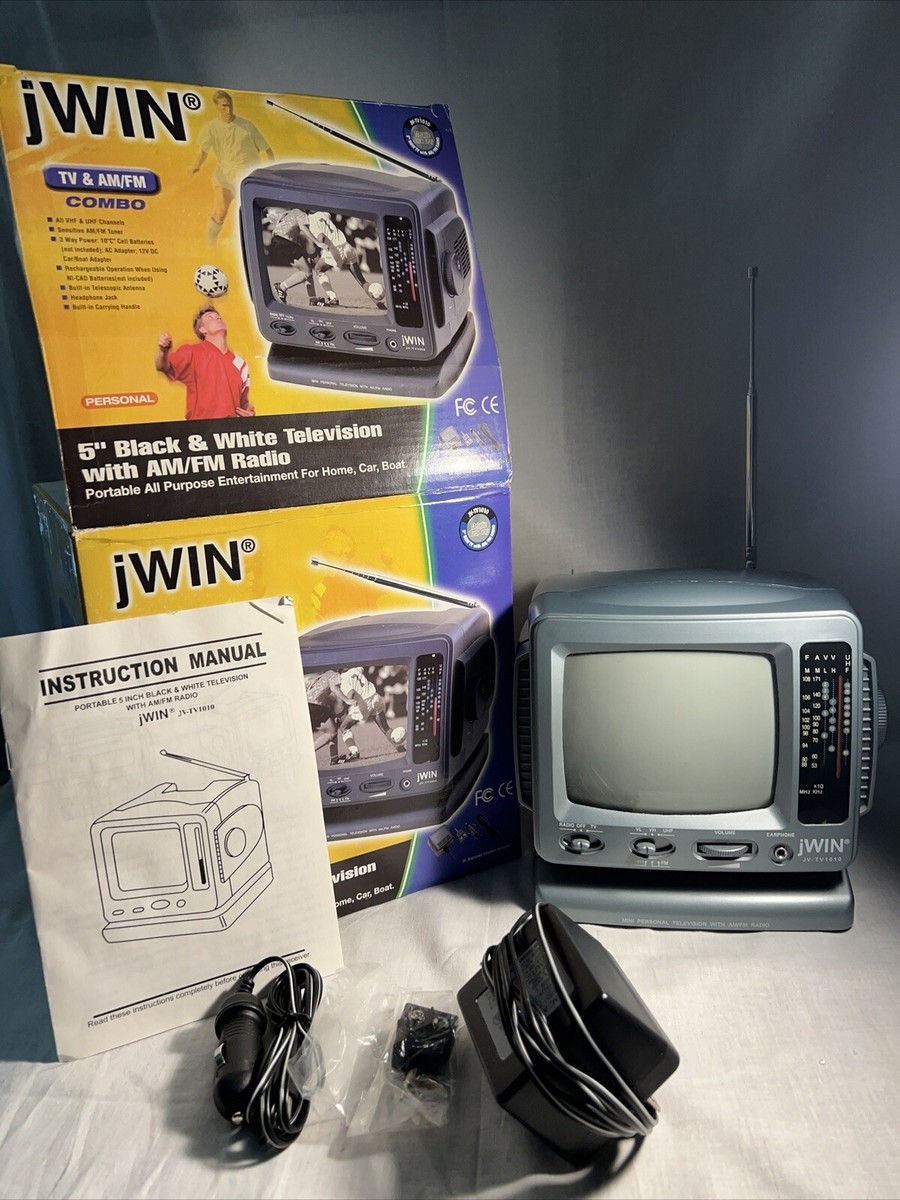 Vintage Tv/radio Black/White TV AM/FM Radio Combo Portable | eBay