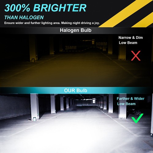 FOR Chrysler Town &Country 2010-2016 Bright White H11 LED Fog Driving Lamp Bulbs - Picture 15 of 18