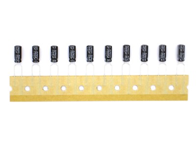 10x Rubycon 47µF 25V- ø5x12mm,105°C RoHS (47uF,ELKO,Elektrolyt-Kondensator)F145