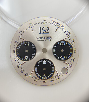 Original Cartier Pasha Chronograph W31048M7/2412 Silver/Black Dial