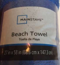 4 PCS Beach Towel 100% Cotton Mainstays 27  x...