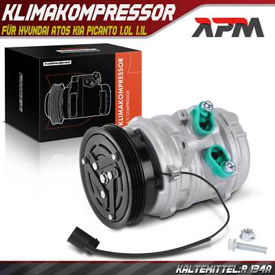 Klimakompressor 10SP11 Mit Stromkabel für Kia Picanto BA SA Hyundai Atos MX