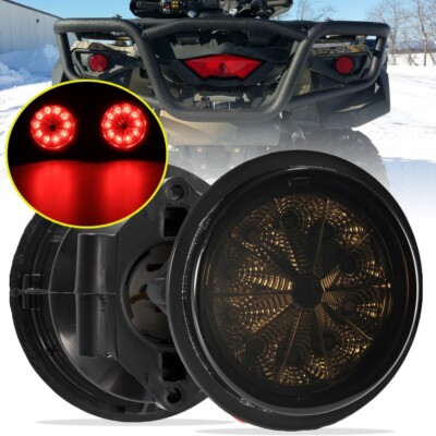 2x Smoked Lens LED Tail Lights for Can- Am Renegade Outlander