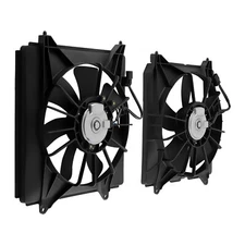 2X Radiator Cooling Fan Set w/ Blade Motor & Shroud For Honda Accord 2013-2017