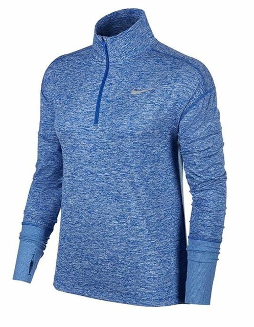 Nike Running Womens Element 1/4 Zip Pullover Size Small Blue Lightweight for sale online | eBay