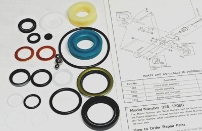 Master repair kit for SEARS 328 Series floor jack w/ 4 page manual- OEM-Rep. Kit