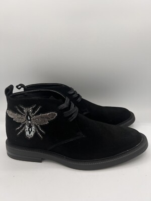 INC International Concepts Black Men's Darius Suede Shoes Size