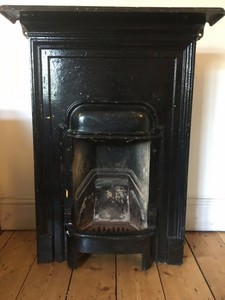 Original Edwardian Victorian Cast Iron Bedroom Fireplace Ebay